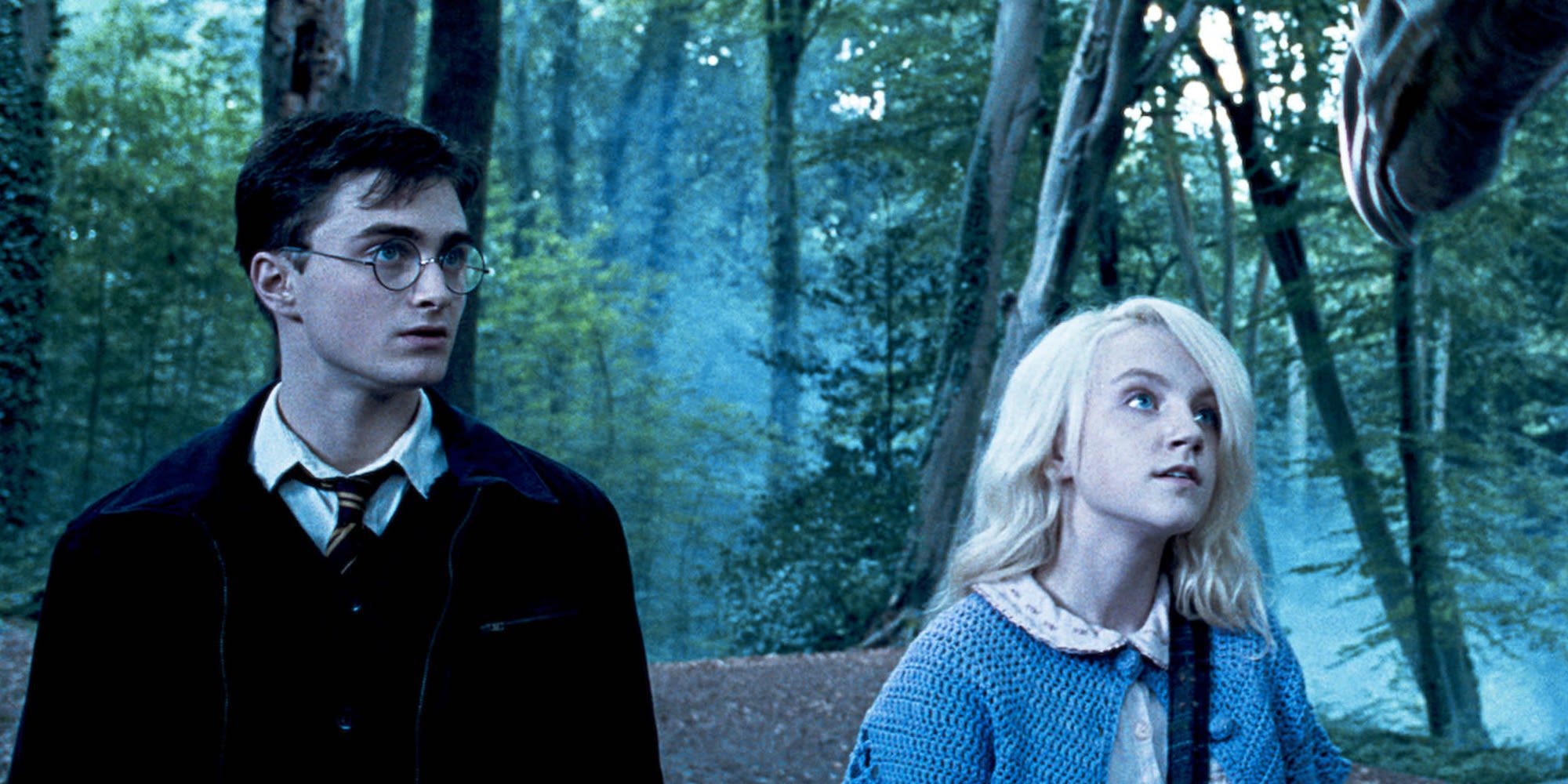 Harry and Luna with the thestrals in Harry Potter and the Order of the Phoenix