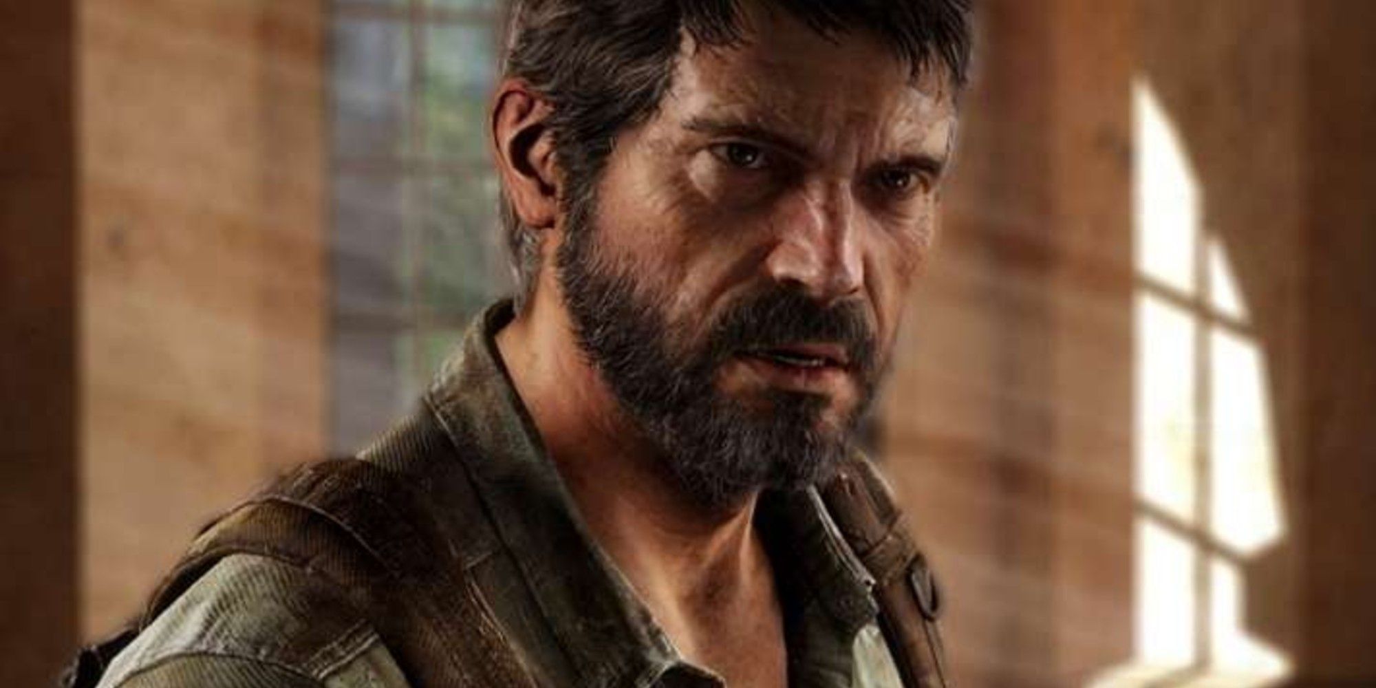 Joel looking at someone offsreen in The Last Of Us 2.