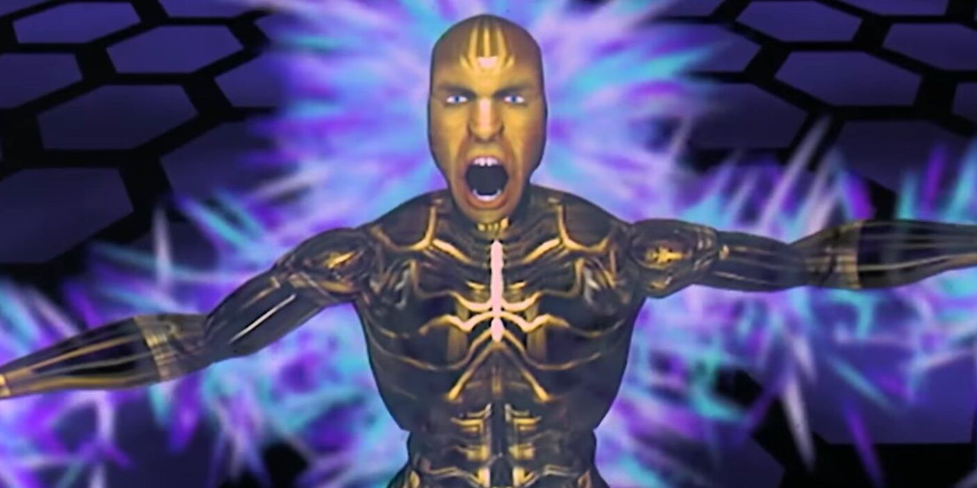 Jobe becomes a CGI monster in The Lawnmower Man