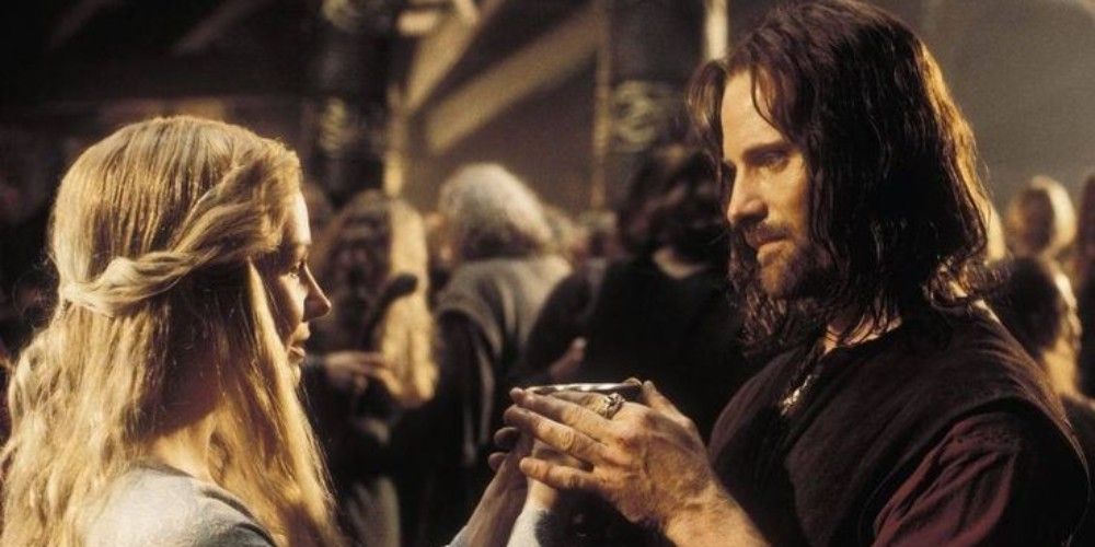 aragorn and eowyn in the two towers