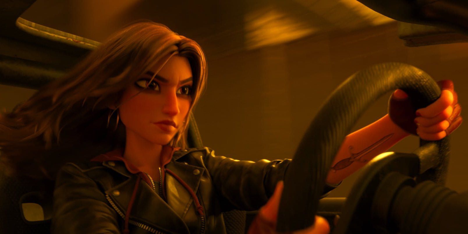 Shank driving in Slauther Race within Ralph Breaks The Internet 