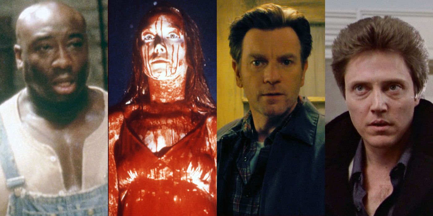 Stephen King characters: John Coffey, Carrie White, Dan Torrance, and Johnny Smith.