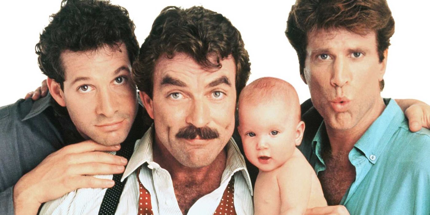 three men and a baby poster