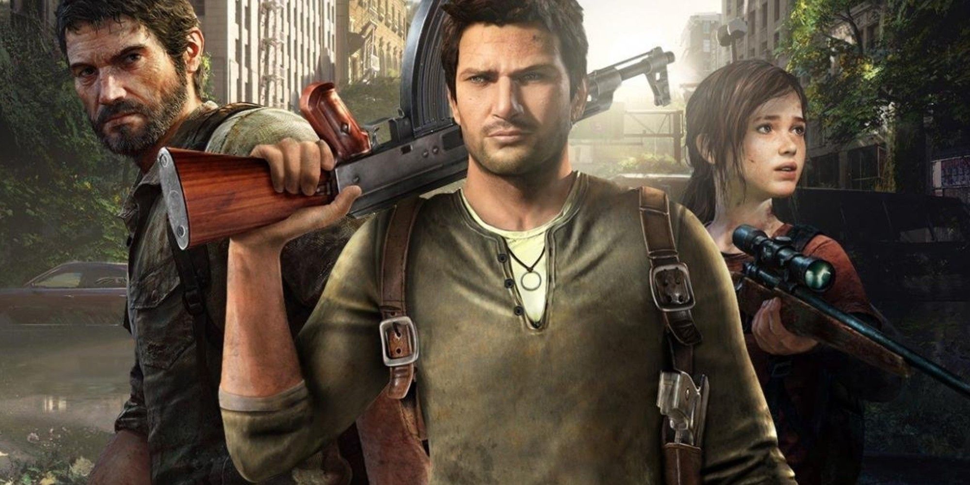 characters from Uncharted and The Last of Us 2