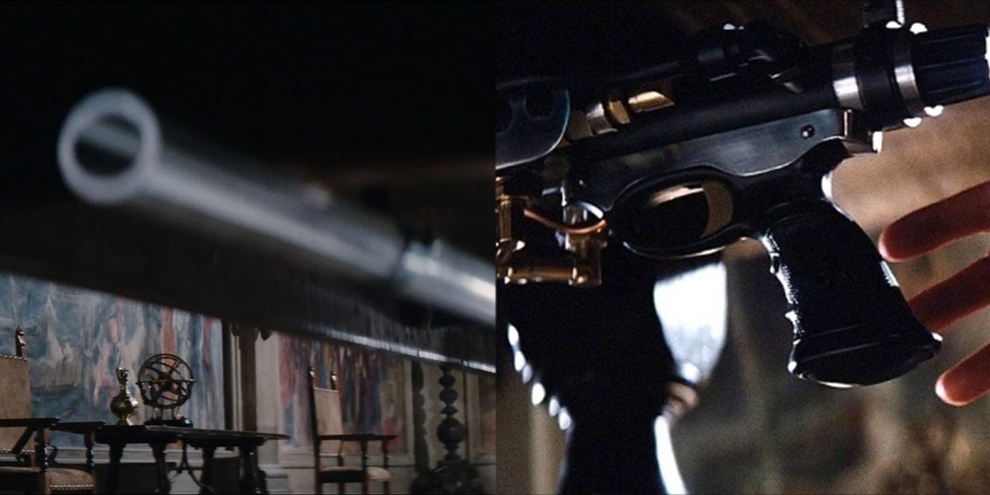 Stromberg's under-the-table gun from The Spy Who Loved Me