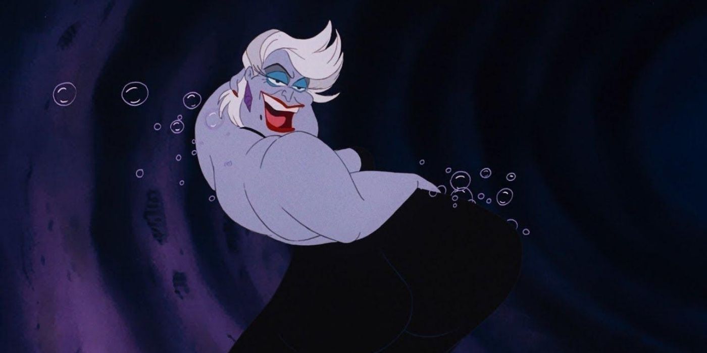 Ursula in The Little Mermaid displays her body language