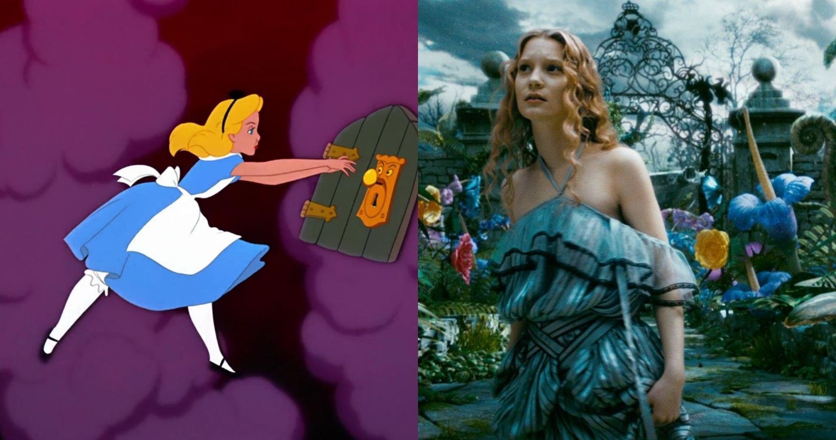 alice in wonderland animated vs. tim burton live action movie