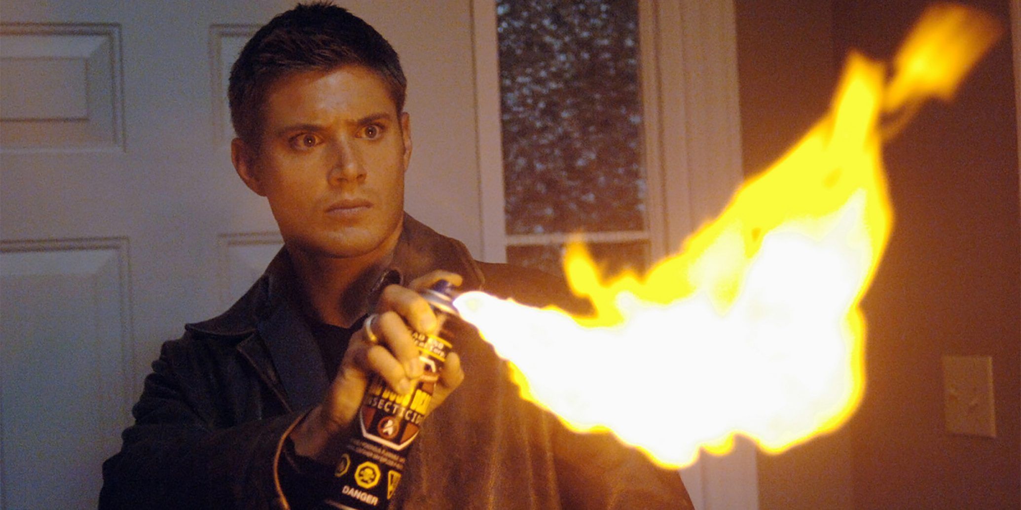 Dean Winchester Fights Bugs With Fire Supernatural Season 1
