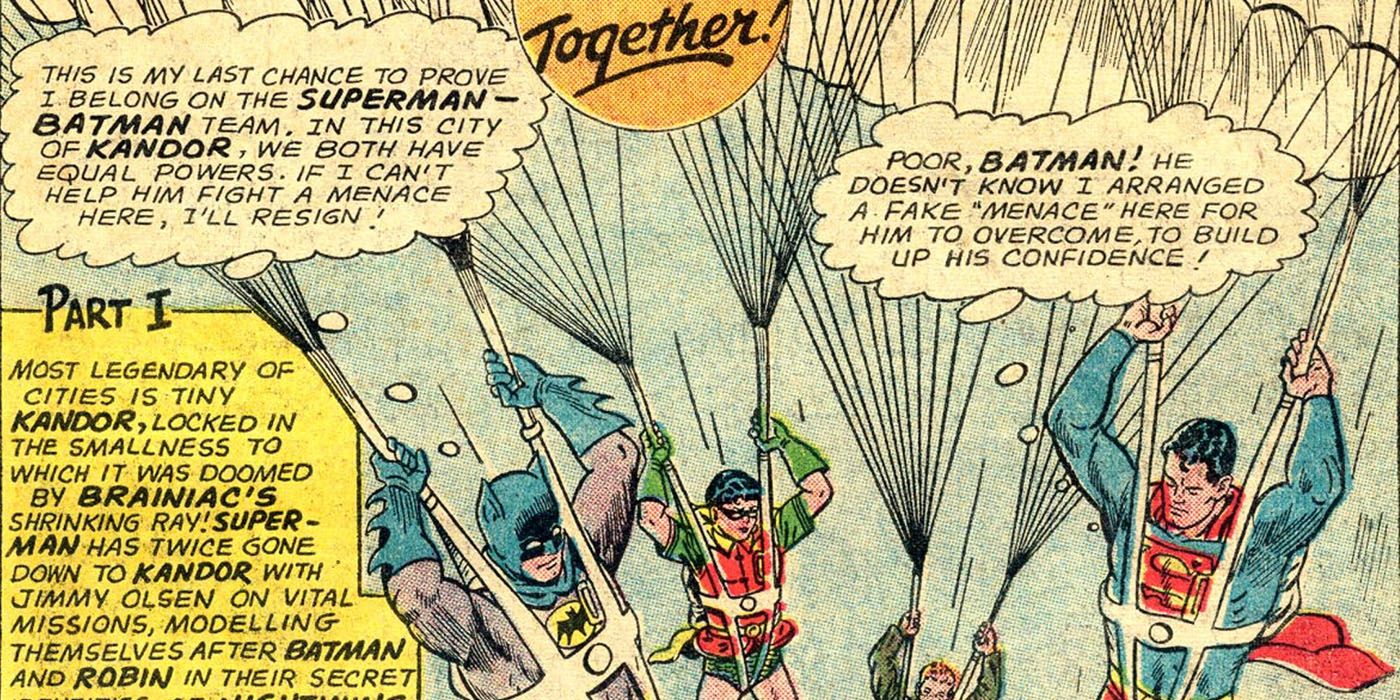 Superman fakes a mission for Batman