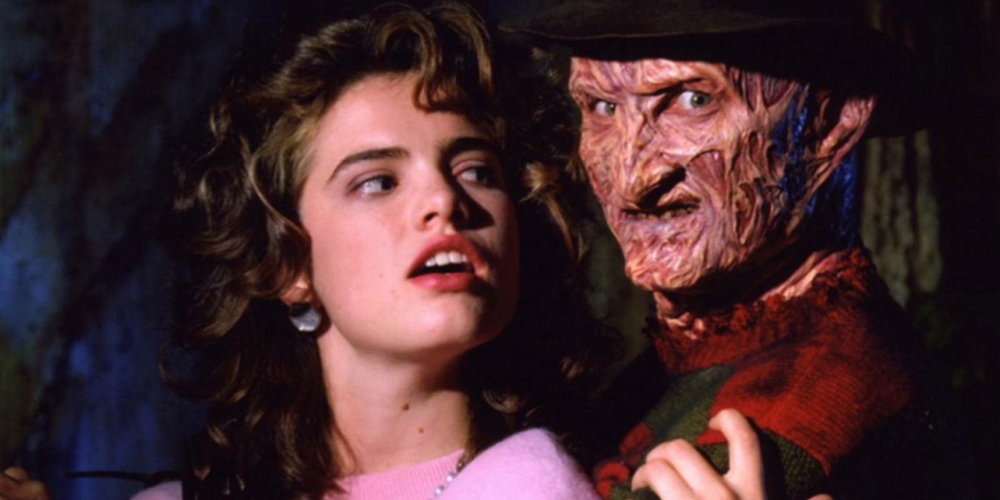 A Nightmare on Elm Street heather Langenkamp and Freddy Krueger
