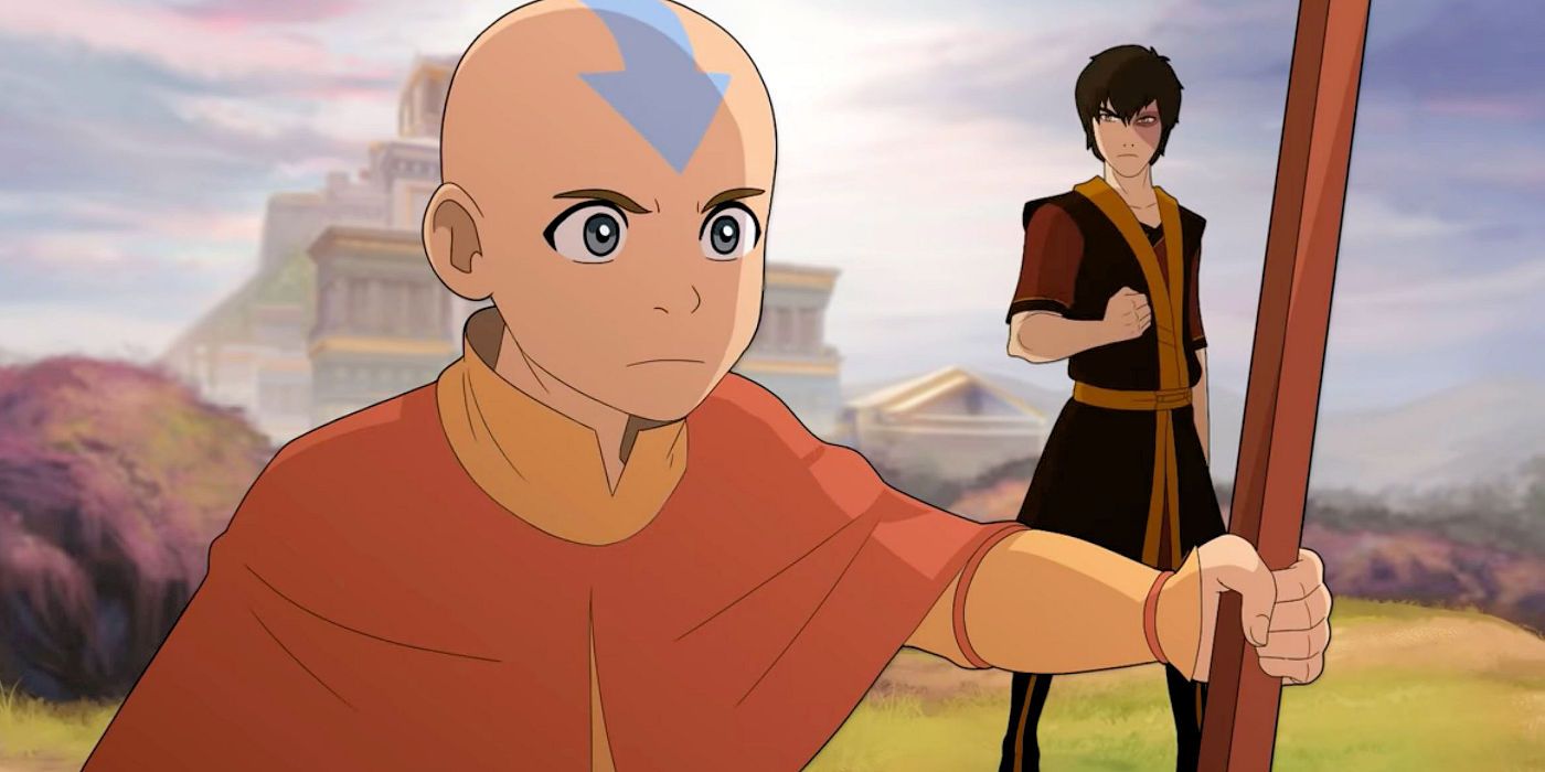 Aang and Zuko in Avatar The Last Airbender