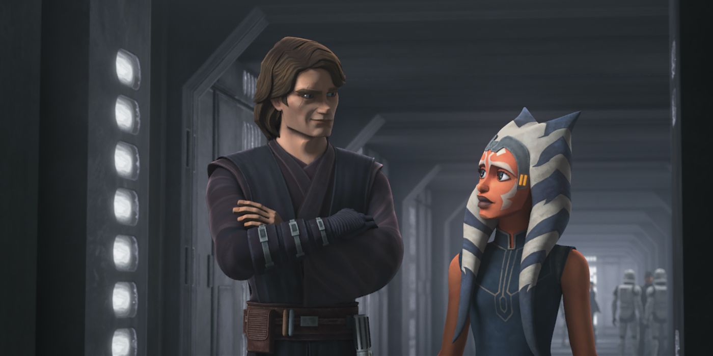 Anakin and Ahsoka in the Clone Wars movie