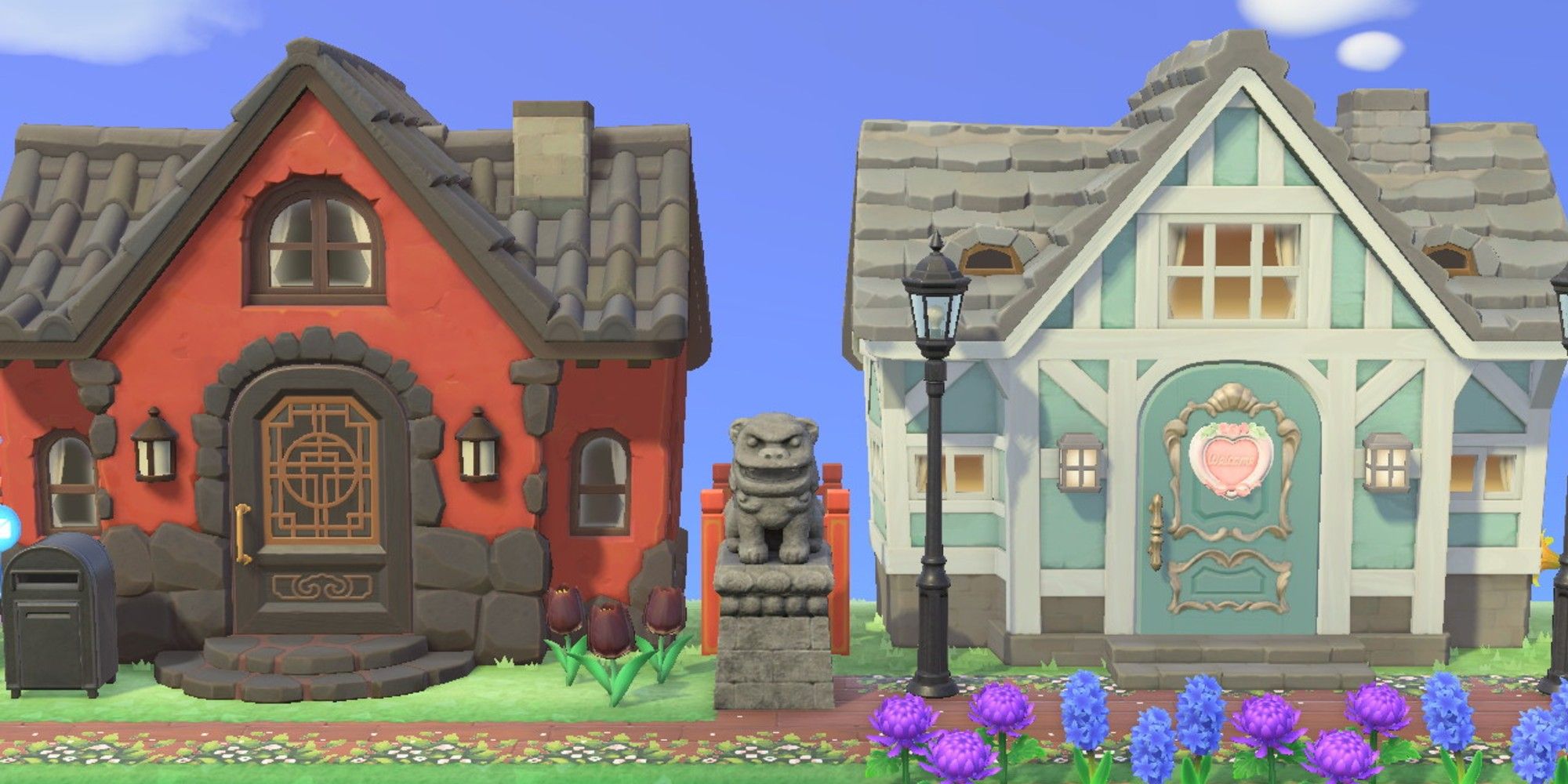 Two homes next to each other in Animal Crossing New Horizons