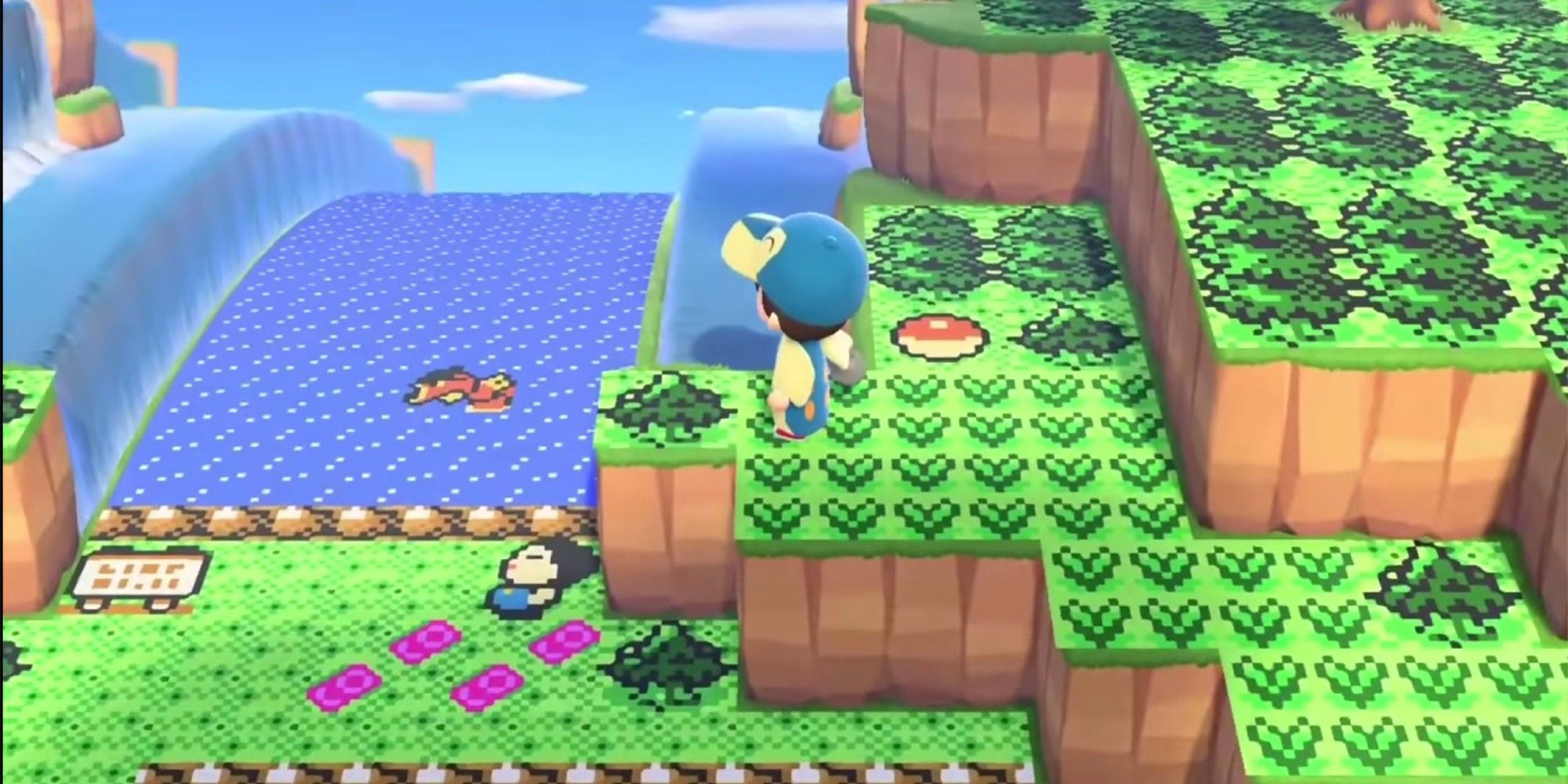 A player recreated the Johto Region from Pokemon in Animal Crossing: New Horizons