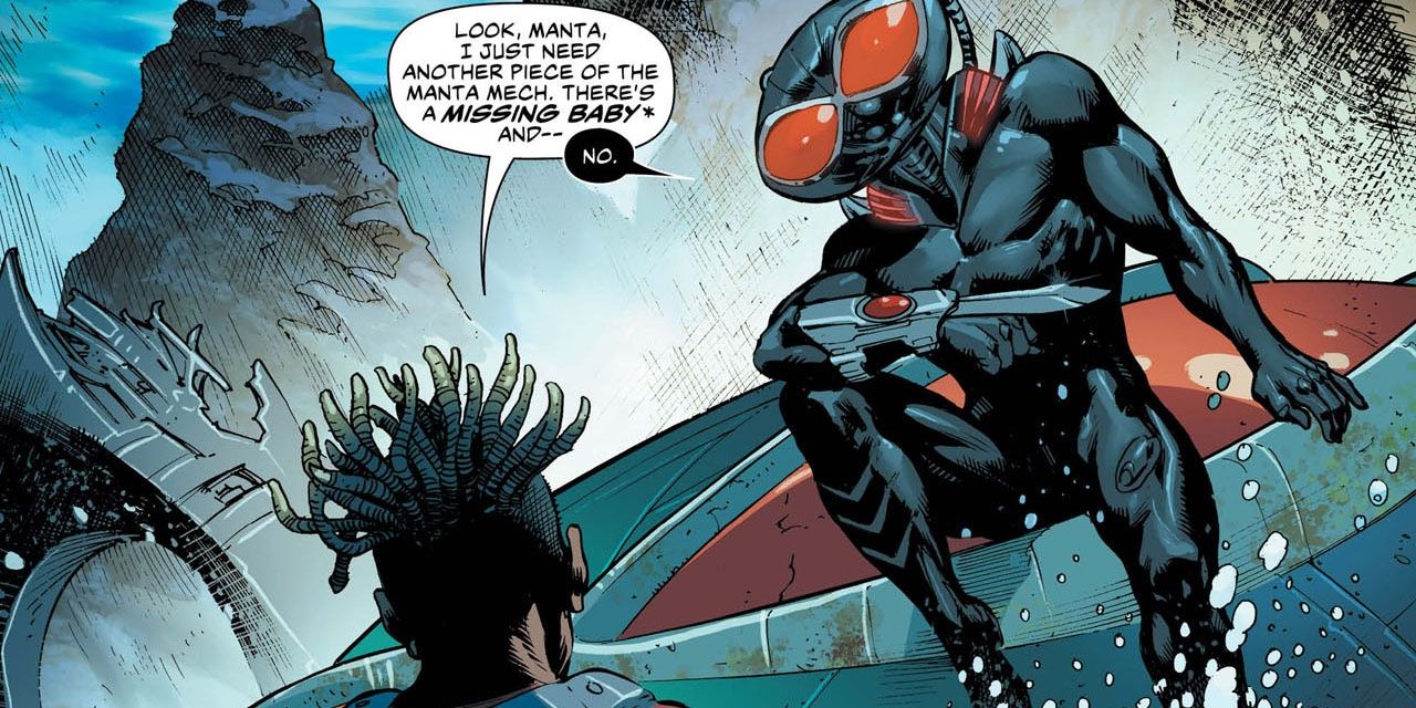 Aqualad Returns To Fight His Father, Black Manta