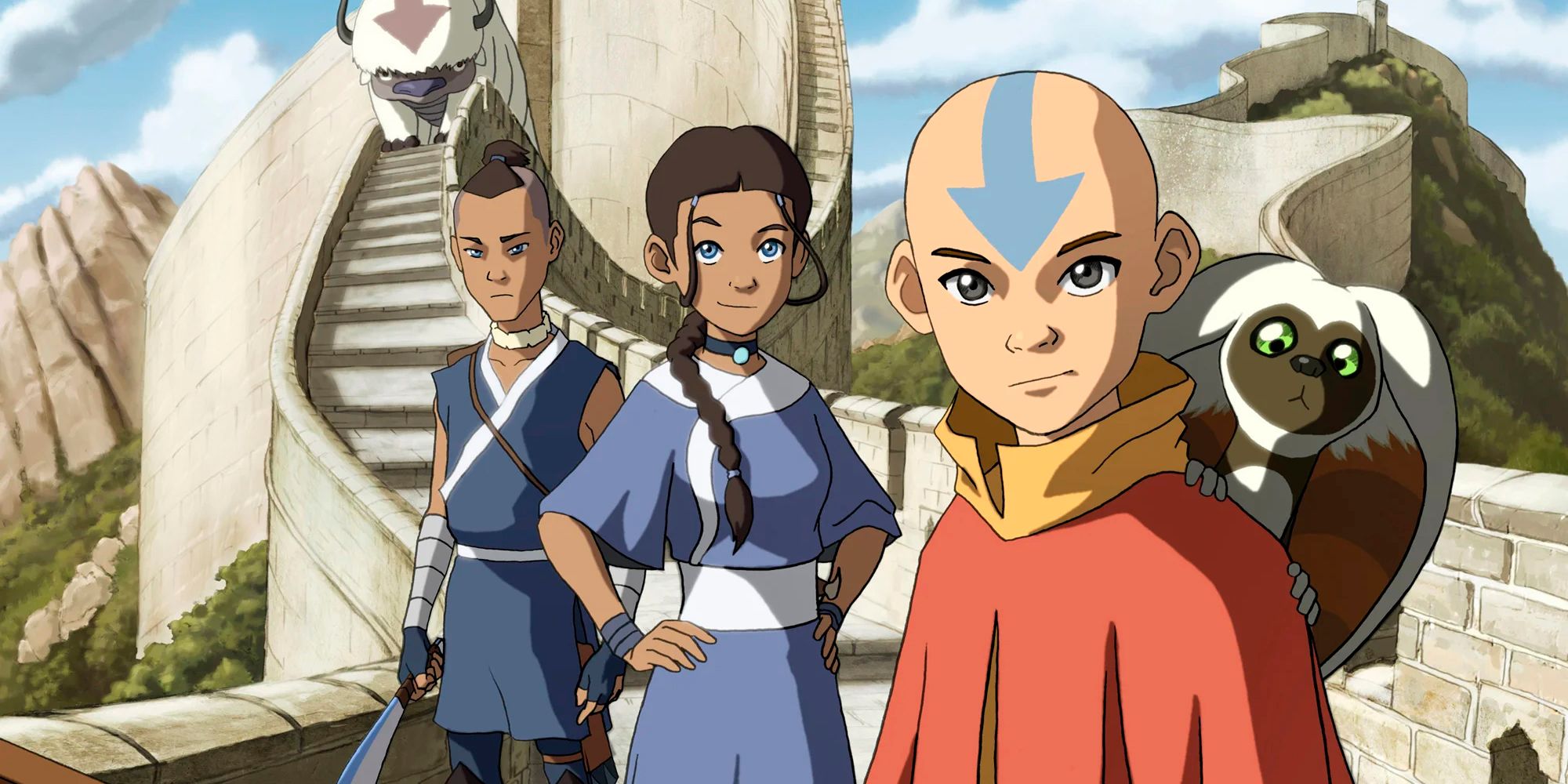 Avatar Last Airbender poster with Aang Sokka and Katara