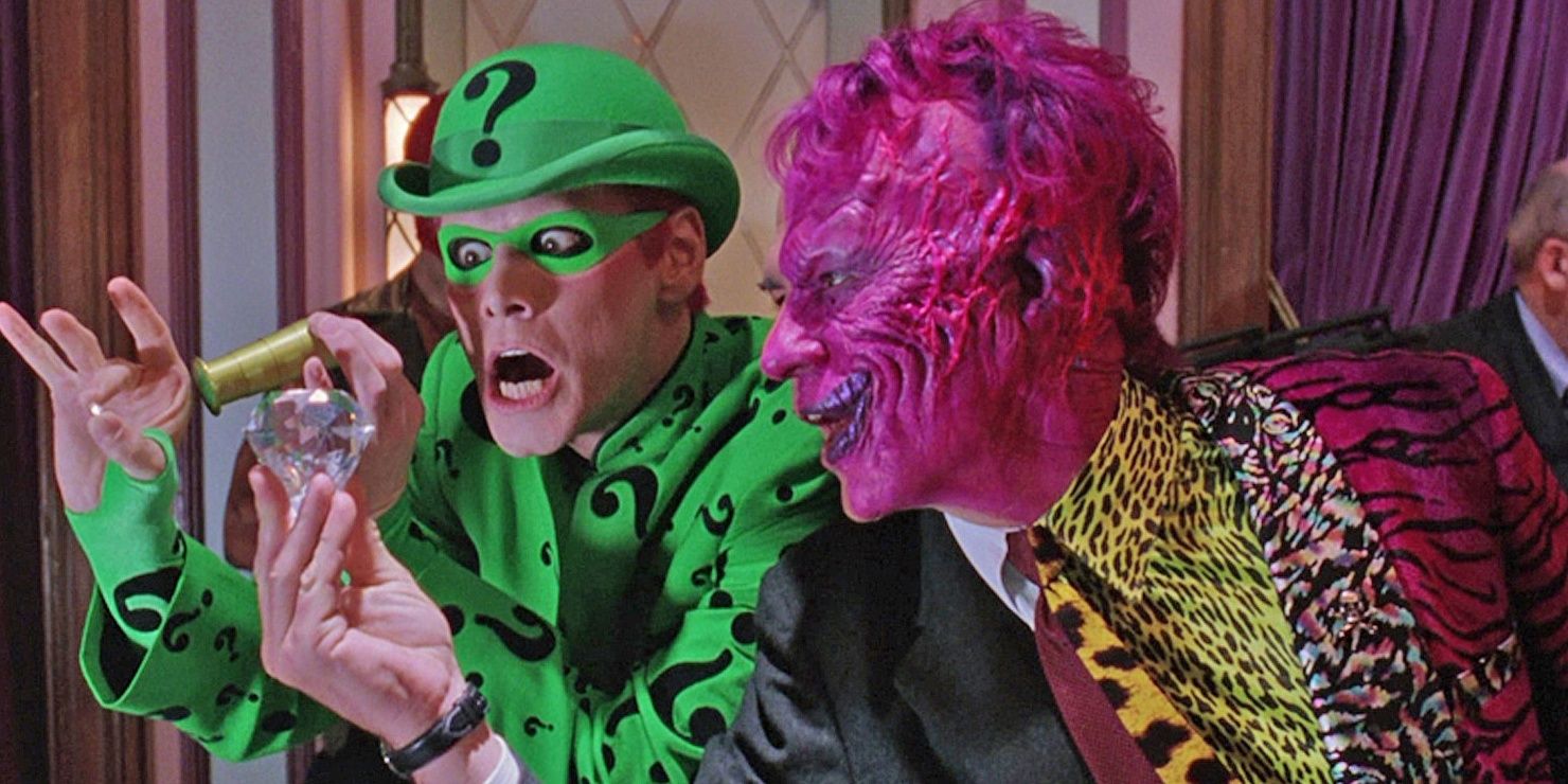 Riddler and Two Face steal jewels in Batman Forever