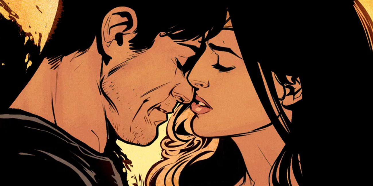 Batman and Wonder Woman Almost Kiss Comic