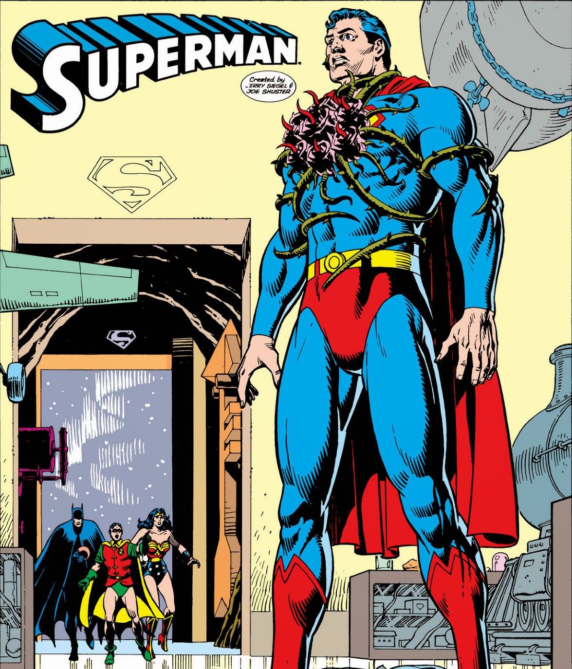 …Only for his superhero friends to find him comatose with strange plant growing on him