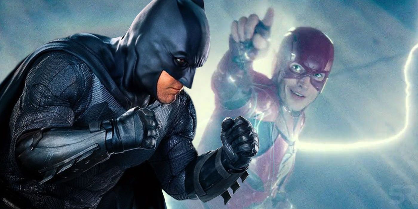 Ben Affleck as Batman and Ezra Miller as The Flash