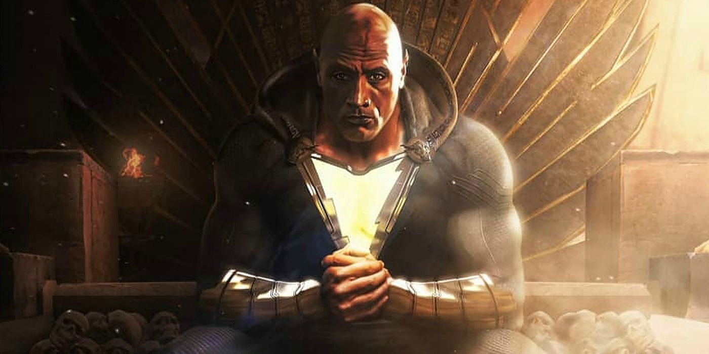 Black Adam Dwayne Johnson Throne Fan Art