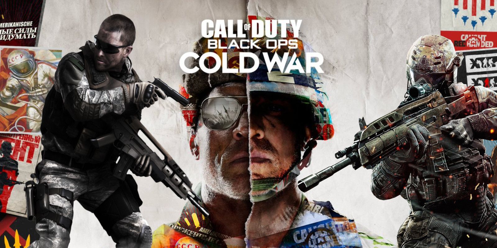 Call of Duty Black Ops Cold War Key Art With Soldiers