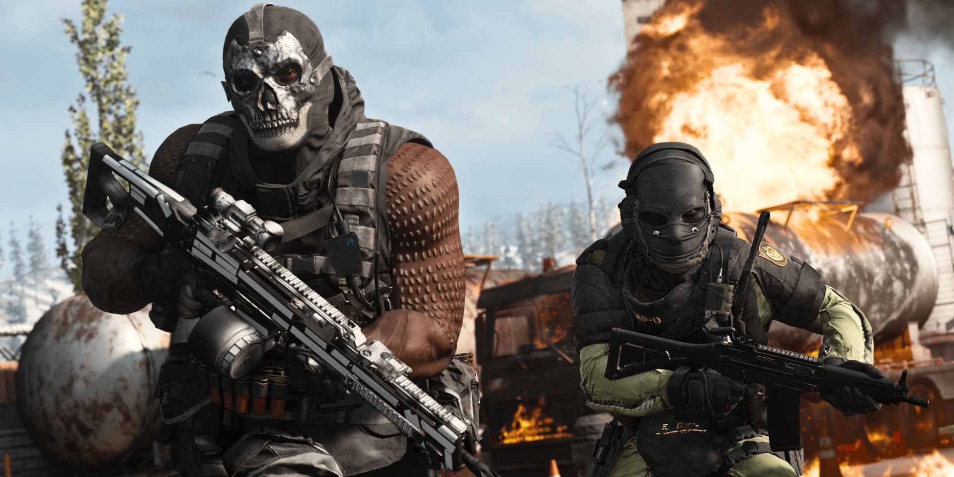 Man with skull mask in Call of Duty Modern Warfare