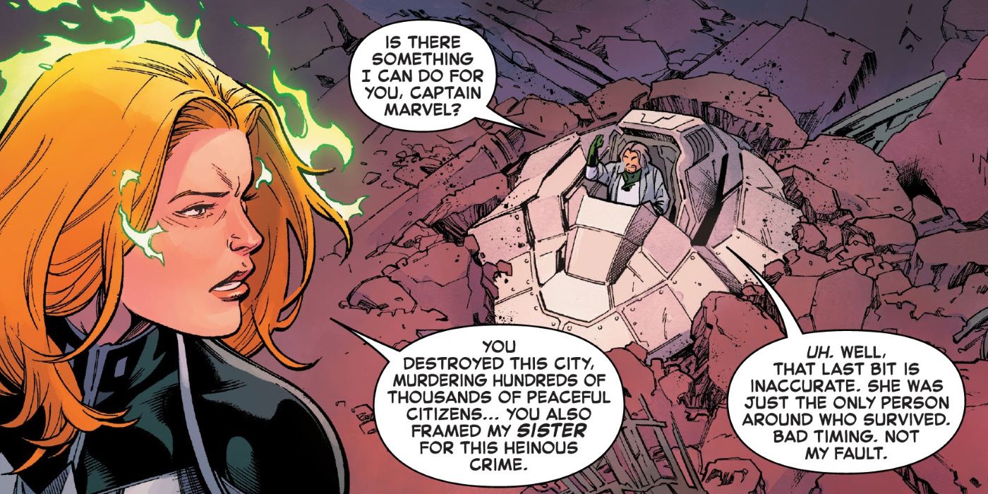 Captain Marvel Villain Lawson Comic