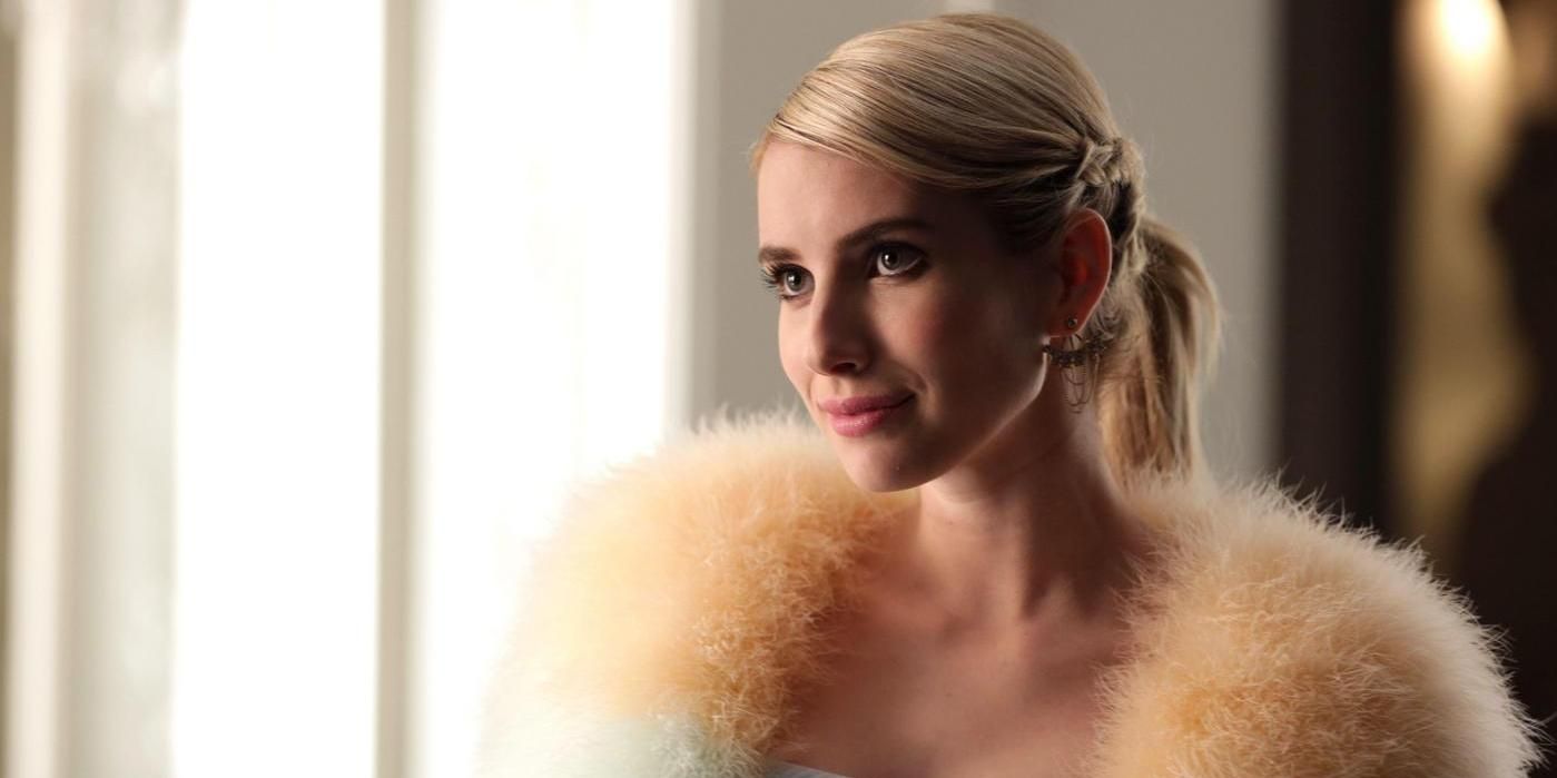 Chanel Oberlin smiling in Scream Queens.