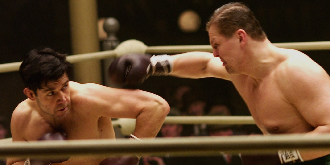 Russel Crowe in the boxing ring in Cinderella Man
