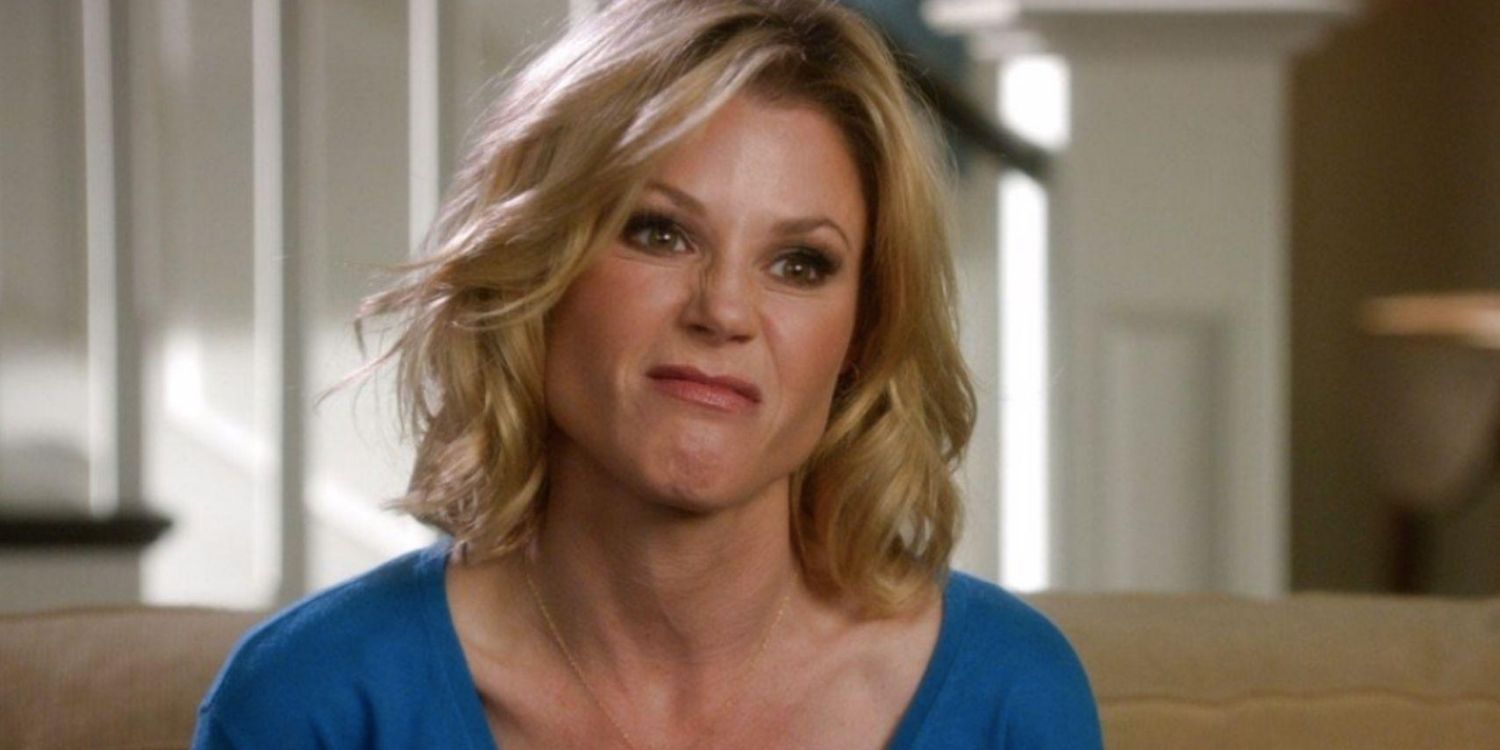 Claire making an annoyed face on Modern Family