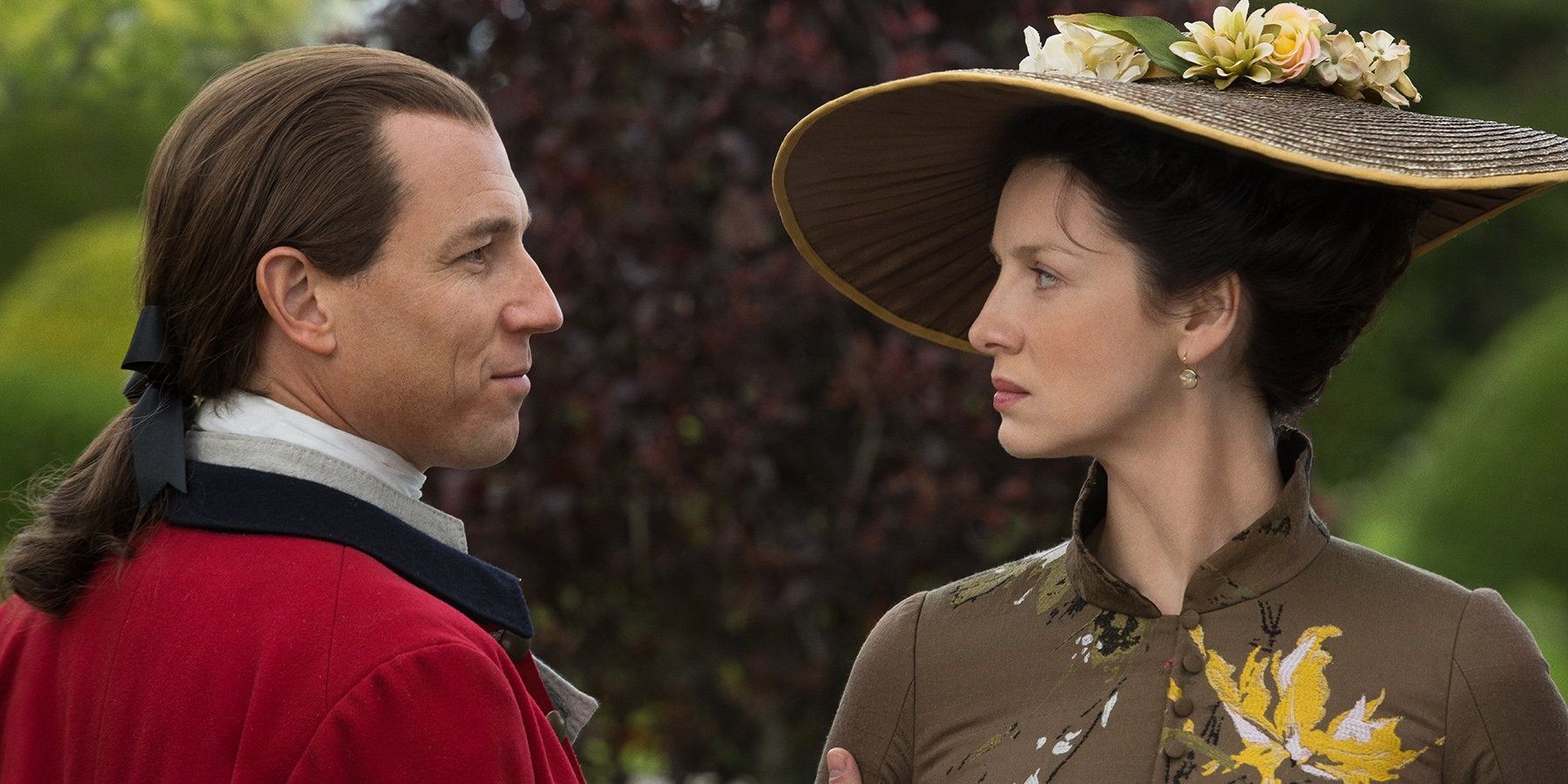 Black Jack Randall and Claire Fraser in an unsettling conversation. 