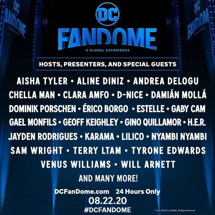 DC FanDome Official Guest Presenter List