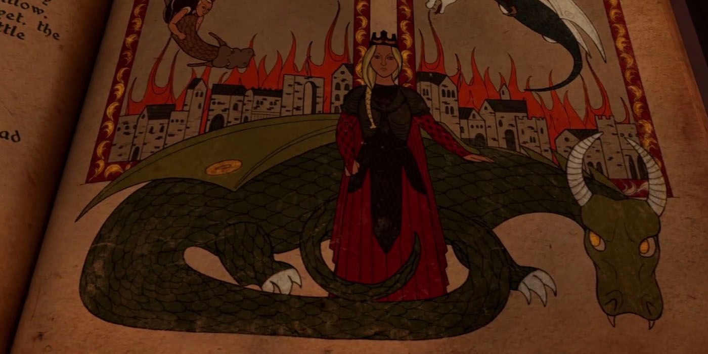 Artwork of Vermithor in Game of Thrones.