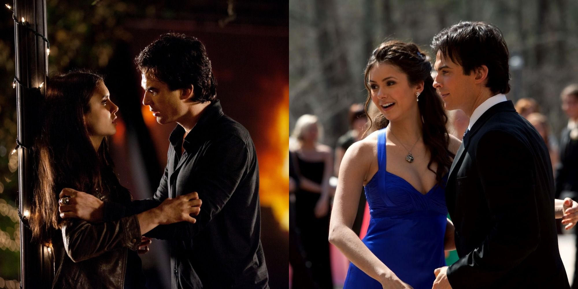 Vampire Diaries' Damon & Elena's Rain Kiss Finally Happens