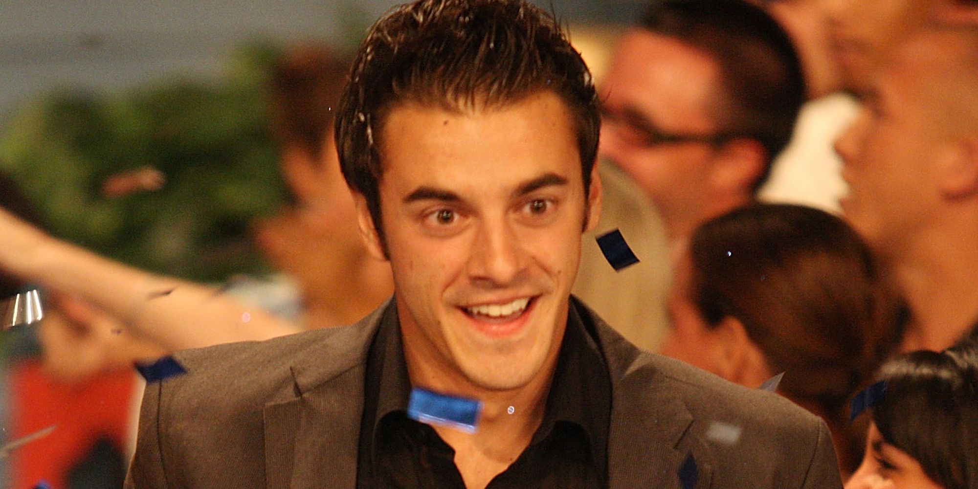 Dan Gheesling on the finale of Big Brother, smiling.