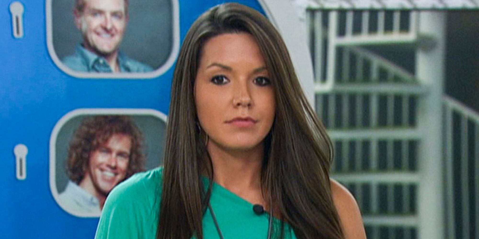 Danielle Murphree looking confused in Big Brother.