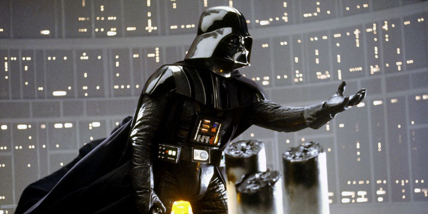 A picture of Darth Vader appealing to Luke Skywalker in Empire Strikes Back is shown.