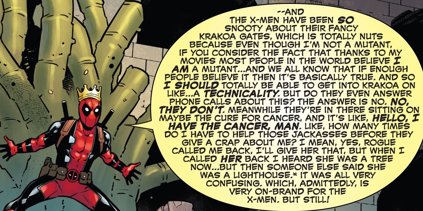 Deadpool Not a Mutant X-Men Comics Krakoa
