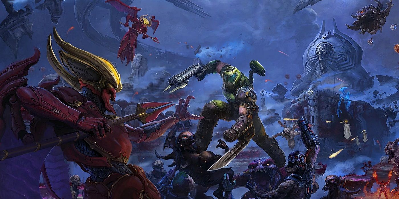 Doom Eternal Ancient Gods key art