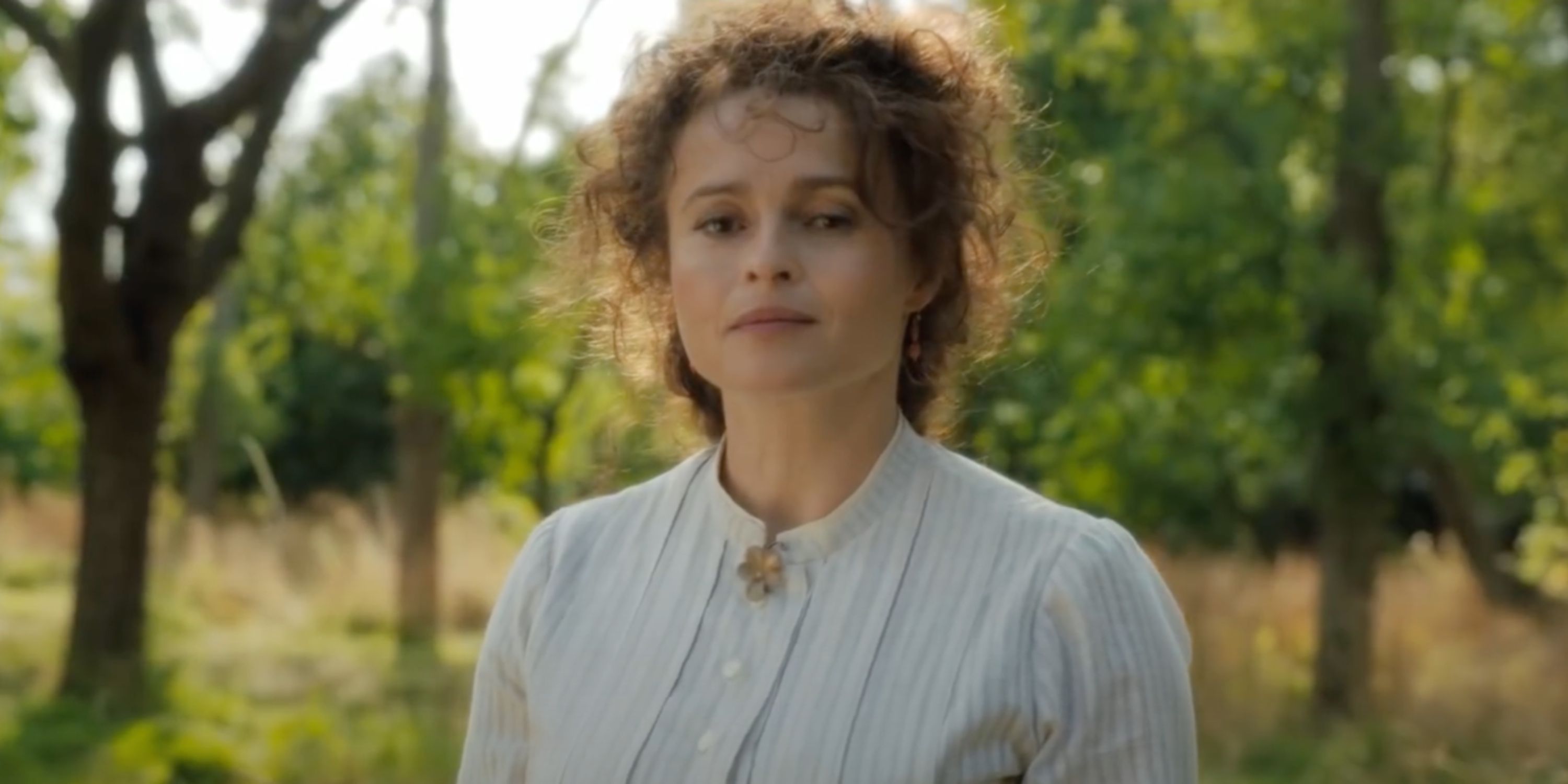 Helena Bonham Carter as Eudoria Holmes in Enola Holmes on Netflix