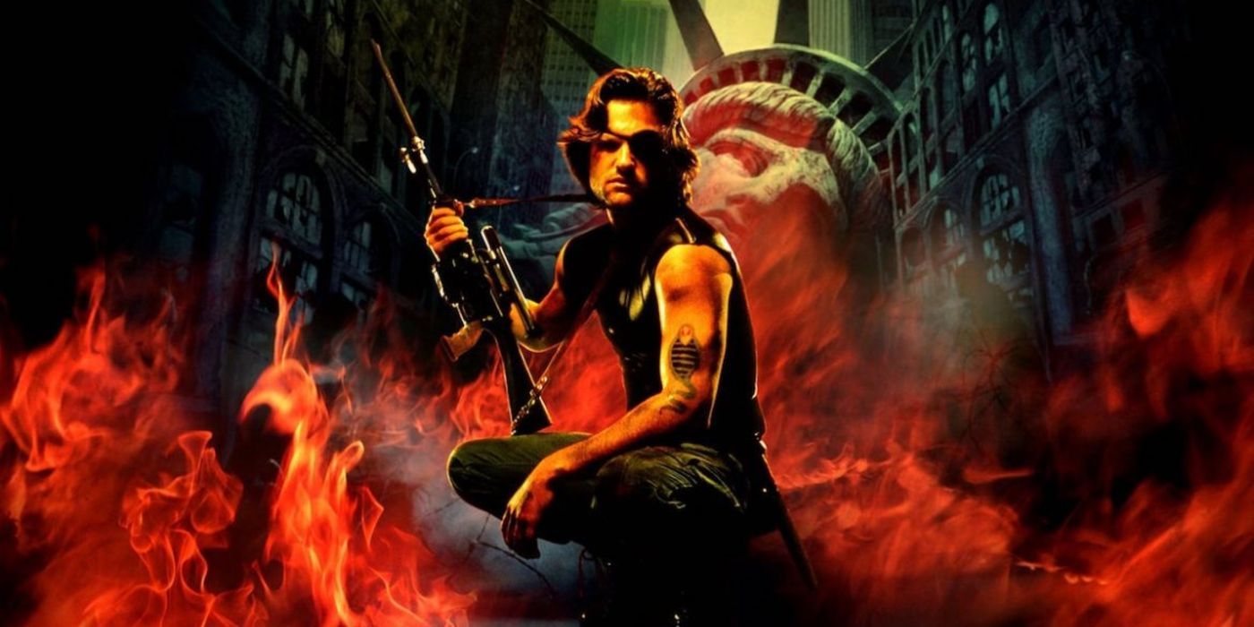 Kurt Russell on a poster for Escape from New York