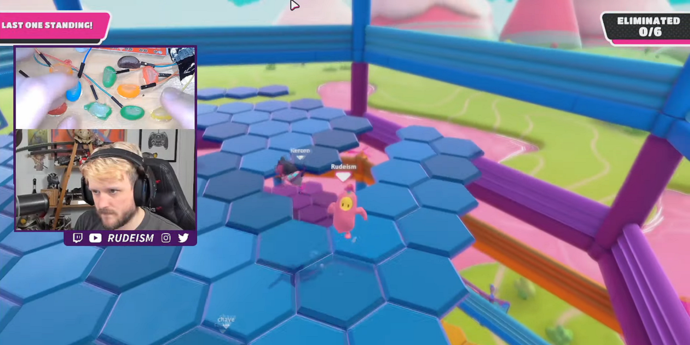 Fall Guys Streamer Wins With Controller Made Of Literal Jelly Beans