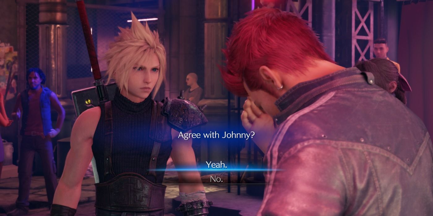 Final Fantasy 7 Remake Johnny Dialogue