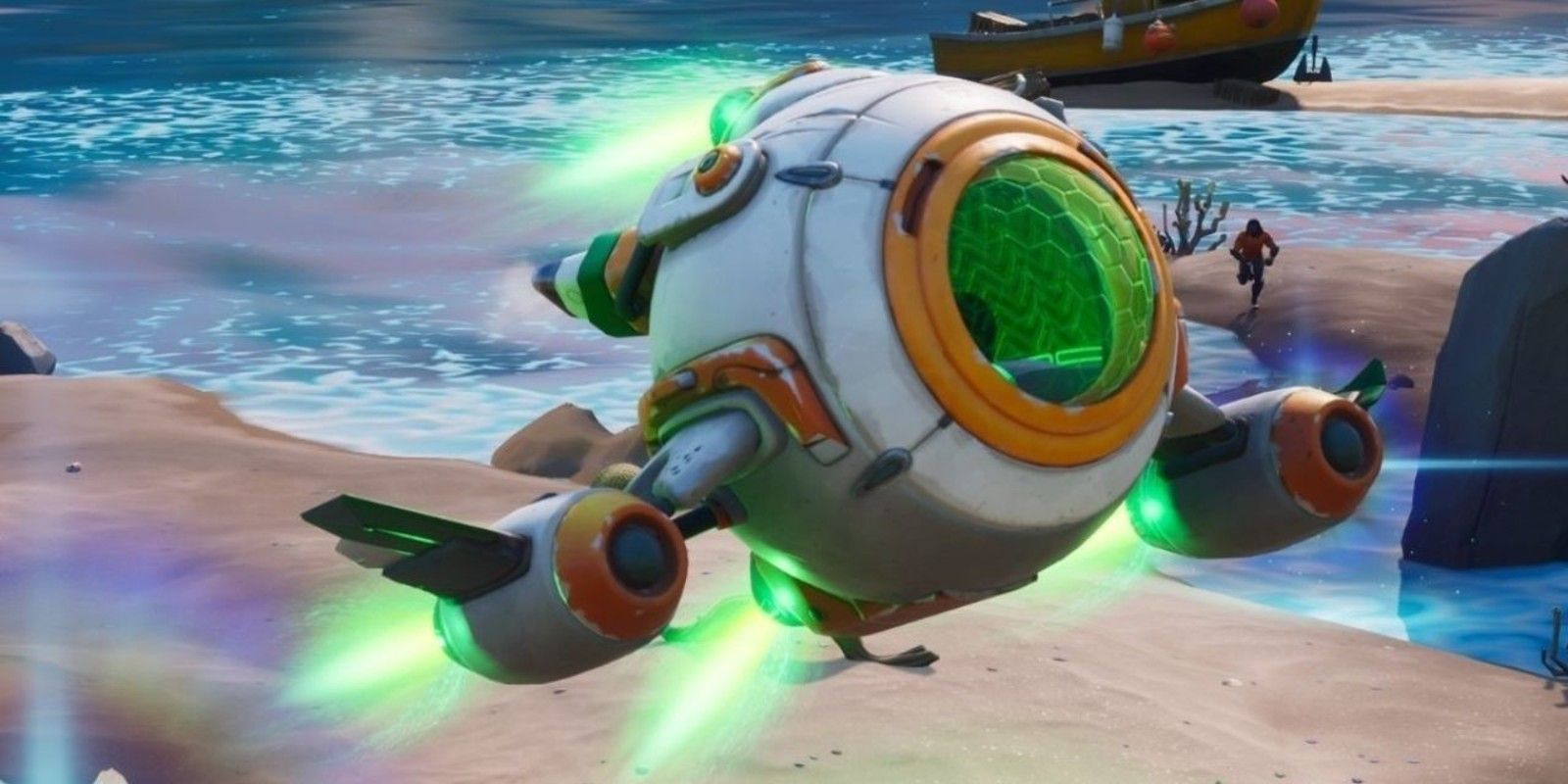 The Ancient Spaceship at Craggy Cliffs is part of a secret challenge in Fortnite Season 3