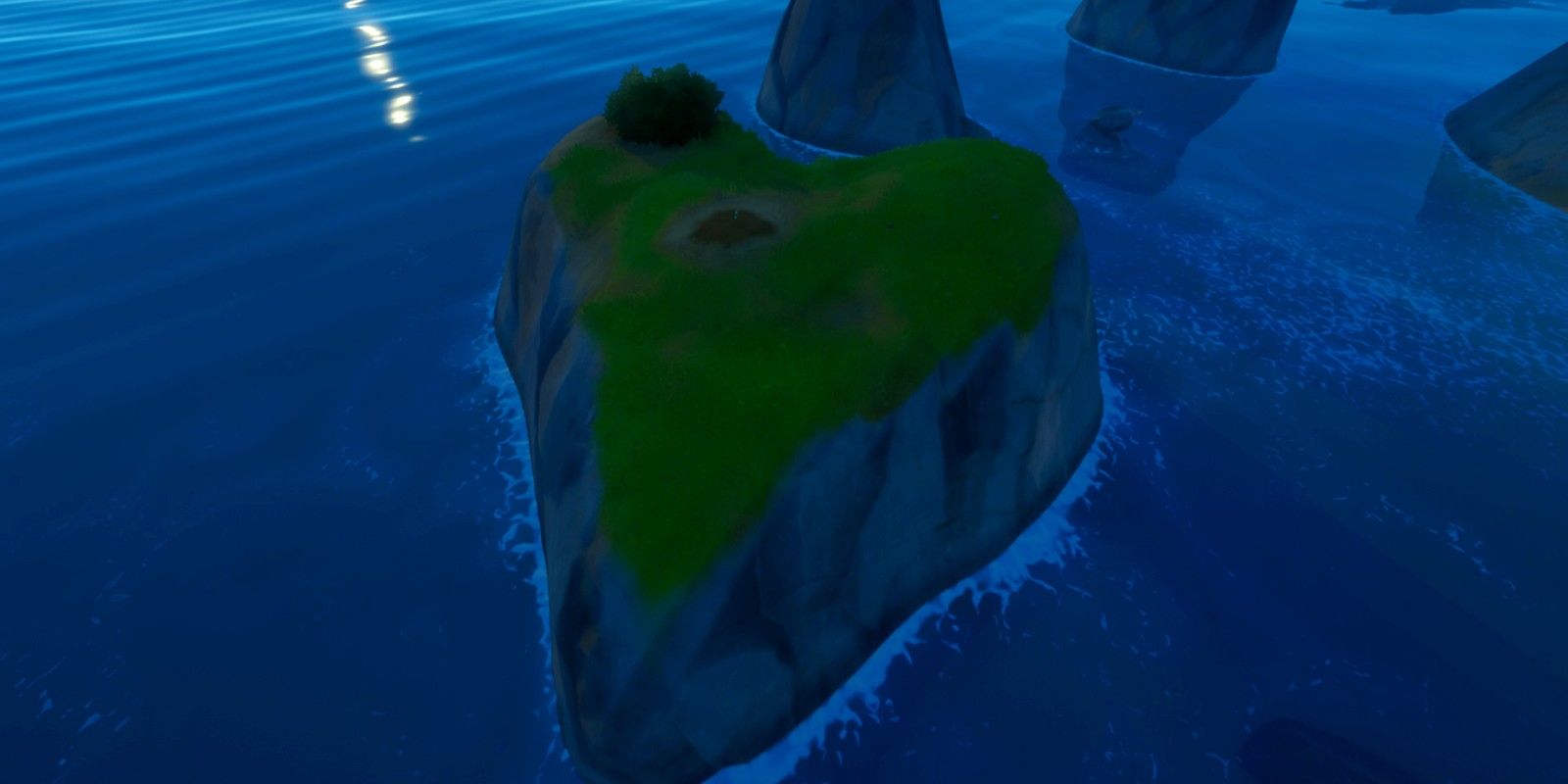 The Heart-Shaped island is located past Sweaty Sands in Fortnite Season 4