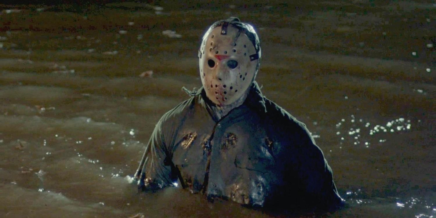 Jason rises out of a lake in Jason’s Revenge