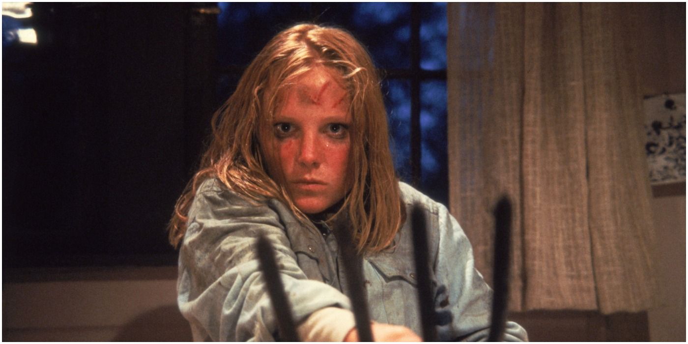 Amy looking serious in Friday The 13th Part 2
