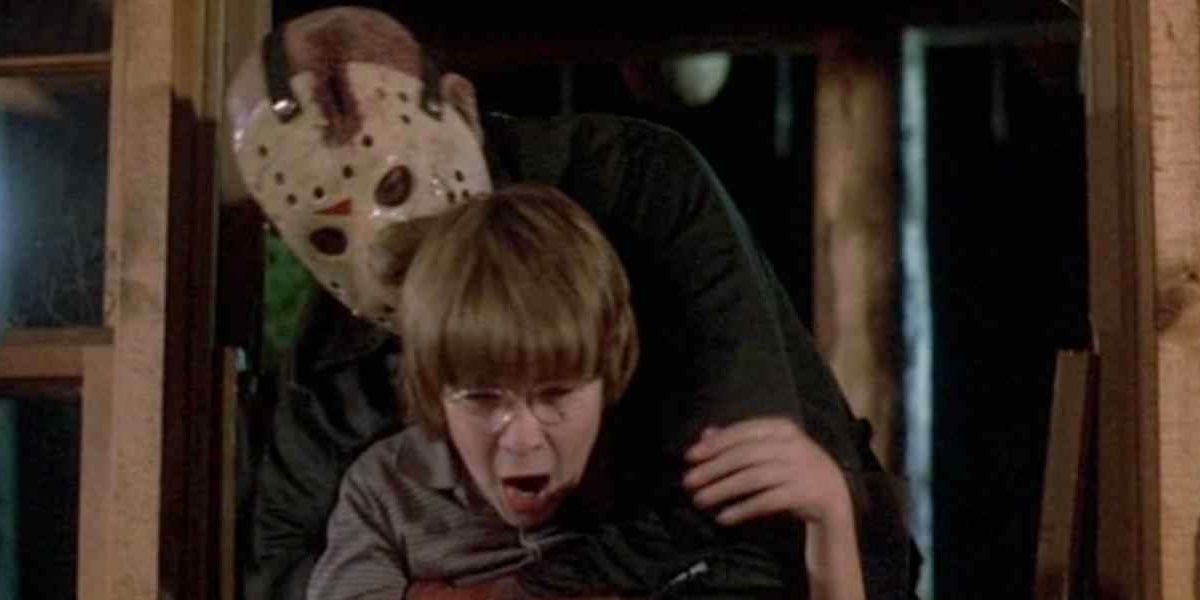 Jason ambushes a victim in Friday the 13th: The Final Chapter