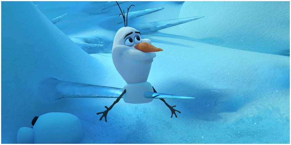 Olaf from Frozen being impaled